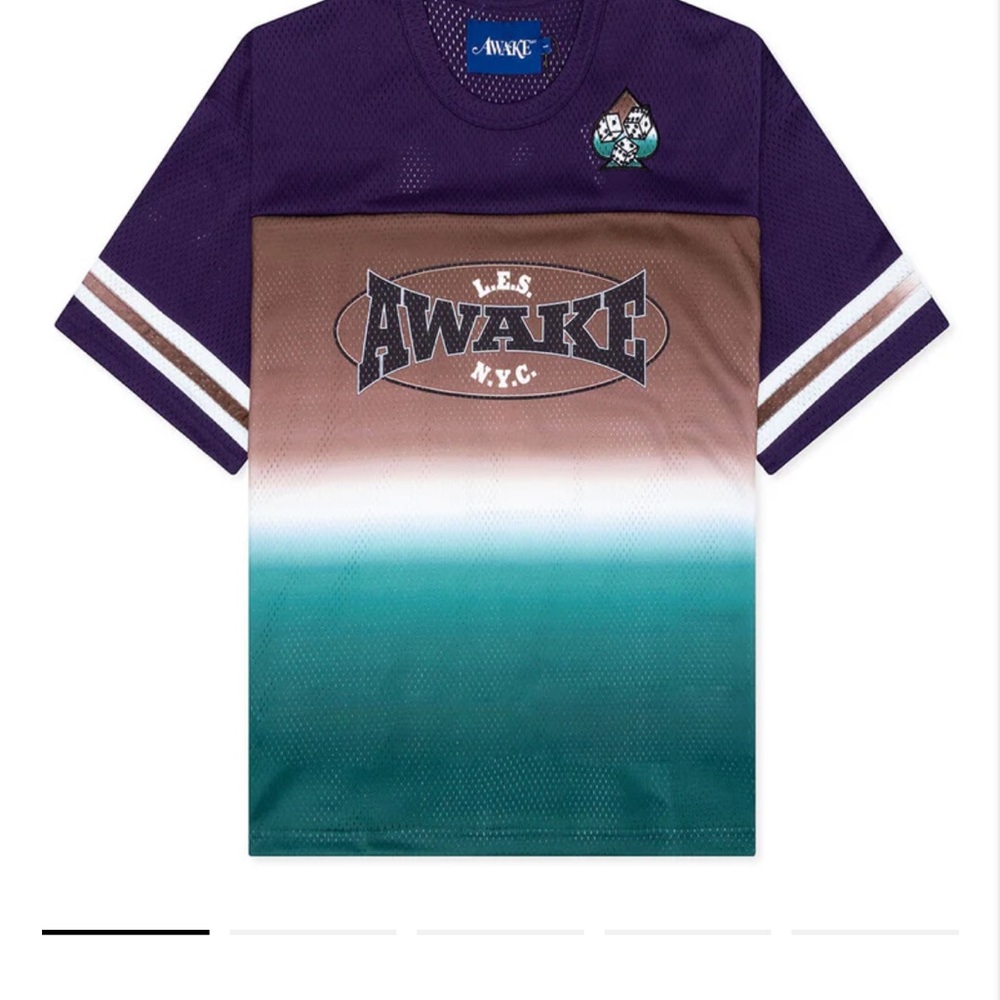 Awake NY Mesh Jersey — Purple, Brown & Teal